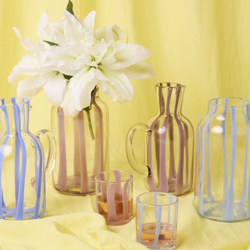Kip&Co Ahoy Stripe Tumbler Glass 2P Set image number 1